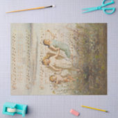 O Heilige Nacht mit Engeln Seidenpapier (Basteln)