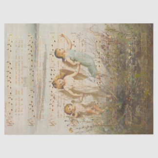 O Heilige Nacht mit Engeln Seidenpapier