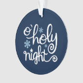 O Heilige Nacht Moderne Christliche religiöse Weih Ornament (Vorderseite)