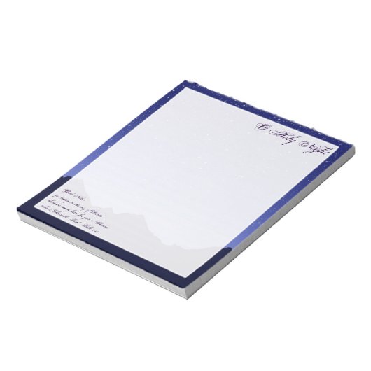 O Heilige Nacht Note Pad Notizblock (Rotiert)