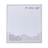 O Heilige Nacht Note Pad Notizblock (Vorderseite)