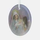 O Heilige Nacht Ornament Aus Glas (Vorderseite links)