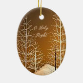 O Heilige Nacht Oval Weihnachtsschmuck (Hinten)