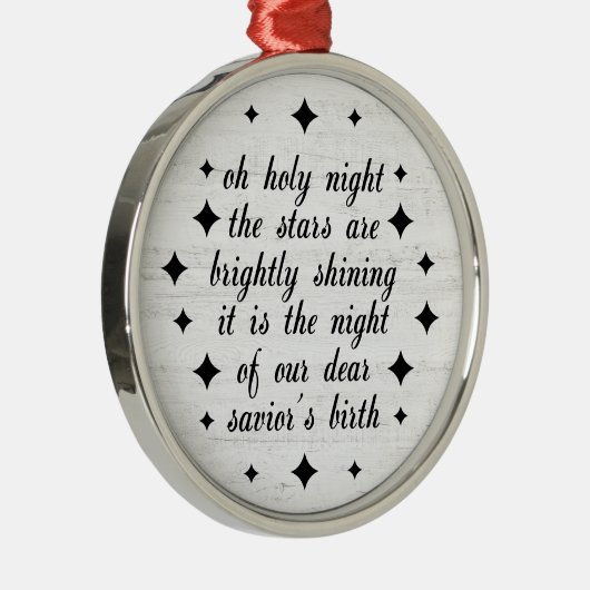 O Heilige Nacht Religiöse Weihnachtsmetalle Ornament Aus Metall (Rechts)