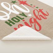 O Heilige Nacht Religiöse Weihnachtsschäfte Blanke Sherpadecke (3/4)