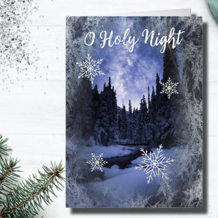 O Heilige Nacht Rustikales Wald Weihnachten