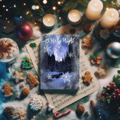 O Heilige Nacht Rustikales Wald Weihnachten