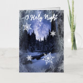 O Heilige Nacht Rustikales Wald Weihnachten (Vorderseite)