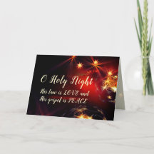 O Heilige Nacht, Sein Gesetz ist LIEBE, Weihnachte