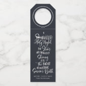 O Heilige Nacht Texte Weihnachten Flaschenanhänger (Vorderseite)