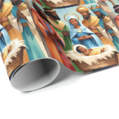 O Heilige Nacht Weihnachten Geschenkpapier (Rolleneckpunkt)