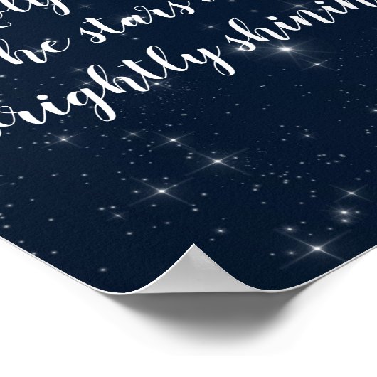 O Heilige Nacht Weihnachten Texte Eleganter Urlaub Poster (Ecke)