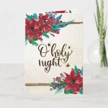 O Heilige Nacht, Weihnachts Carol Red Poinsettia