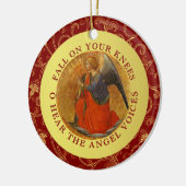 O Heilige Nacht Weihnachtslied Religiöse Musik Keramikornament (Links)