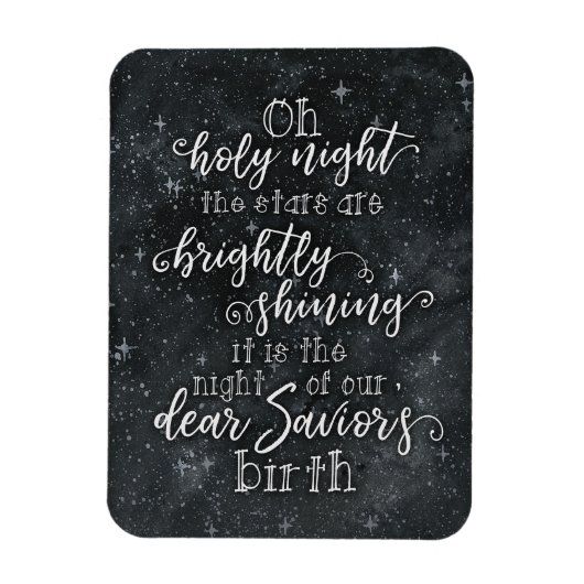 O Heilige Nacht Weihnachtsmagnet Magnet (Vertikal)