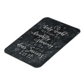 O Heilige Nacht Weihnachtsmagnet Magnet (Linke Seite)