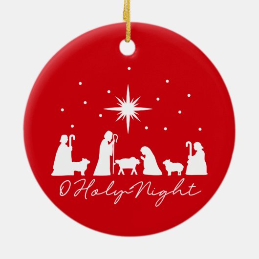 O Heilige Nachtgeburt - Weihnachtsschmuck (Hinten)