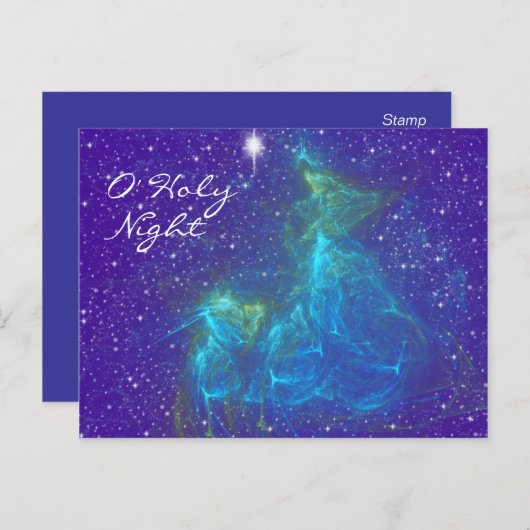 O HEILIGE NACHTpostkarte Postkarte (Vorne/Hinten)