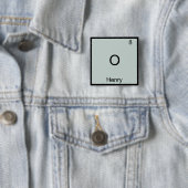 O - Henry Funny Chemsitry Element Symbol T - Shirt Button (Beispiel)