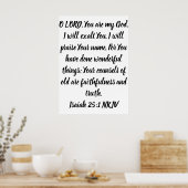 O HERR, du bist mein Gott Poster (Küche)