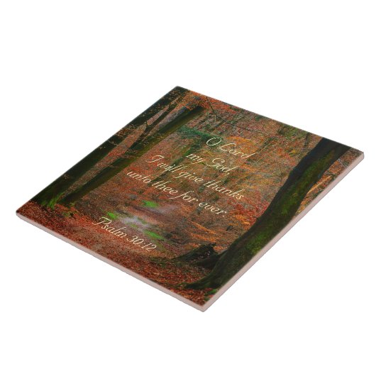 O Herr, ich werde danken Psalm 30, Herbstweg Fliese (Seite)