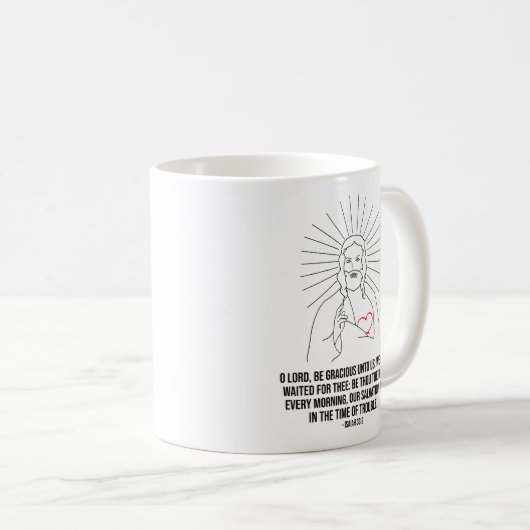 O Herr, sei uns freundlich. Christlich Kaffeetasse (VorderseiteRechts)