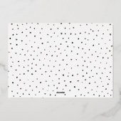 O Holiday Card Foto für die Nacht Folieneinladung (Rückseite)