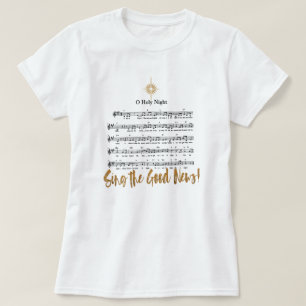O HOLY NIGHT Christlich Hymn Frauenweihnachtsfest T-Shirt