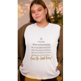 O HOLY NIGHT Christlich Hymn Frauenweihnachtsfest T-Shirt