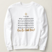 O HOLY NIGHT Christliche Frauenhymne Sweatshirt (Design vorne)