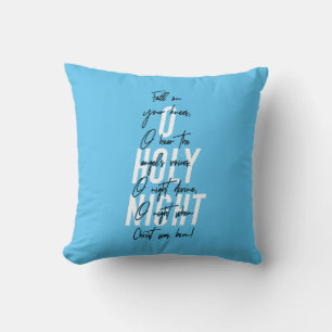 O Holy Night Christmas Lyric Kissen