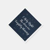 O Holy Night Christmas Song Sky Of Stars Serviette (Ecke)