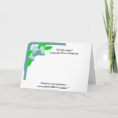 O Holy Night Feiertagskarte (Rückseite)