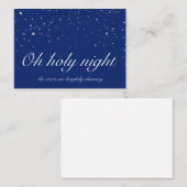 O Holy Night Flat Card Mitteilungskarte (Vorne/Hinten)