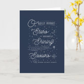 O' HOLY NIGHT  /  Folded Christmas Card Karte (Gelbe Blume)