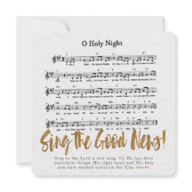 O HOLY NIGHT Minimalistische religiöse Weihnachtsf