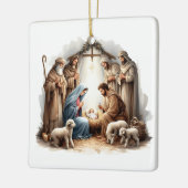 O Holy Night – Nativity Under Starlight Keramikornament (Links)