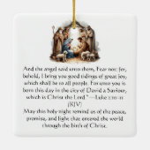 O Holy Night – Nativity Under Starlight Keramikornament (Rückseite)