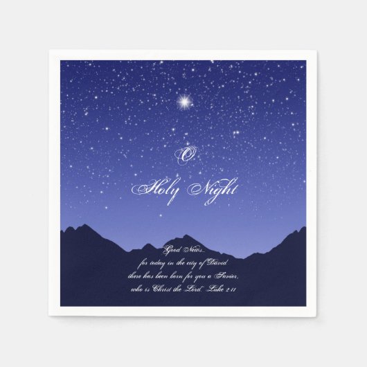 O Holy Night Paper Napkins Serviette (Vorderseite)