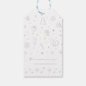 O' HOLY NIGHT / Weihnachtsgeschenk Tag Geschenkanhänger (Rückseite)