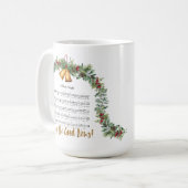 O HOLY NIGHT Worship Hymn 15oz Scripture Kaffeetasse (Vorderseite Links)