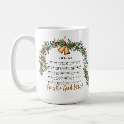 O HOLY NIGHT Worship Hymn 15oz Scripture Kaffeetasse (Links)