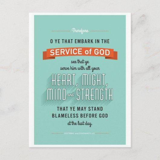 O ihr, die bellen. LDS-Postkarte Postkarte (Vorderseite)