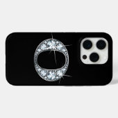 O Imitate Diamond Monogram Case-Mate iPhone Hülle (Rückseite (Horizontal))