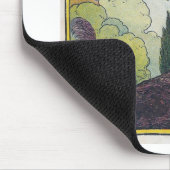 O ist die alte Eule, die in einem Baum sitzt Mousepad (Ecke)