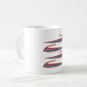 O ist für Oarfish Kaffeetasse (Vorderseite Links)