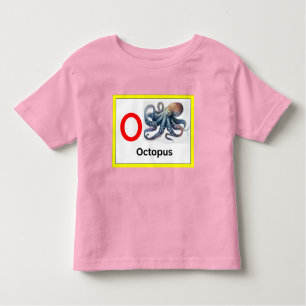 O ist für Octopus Kleinkind T-shirt