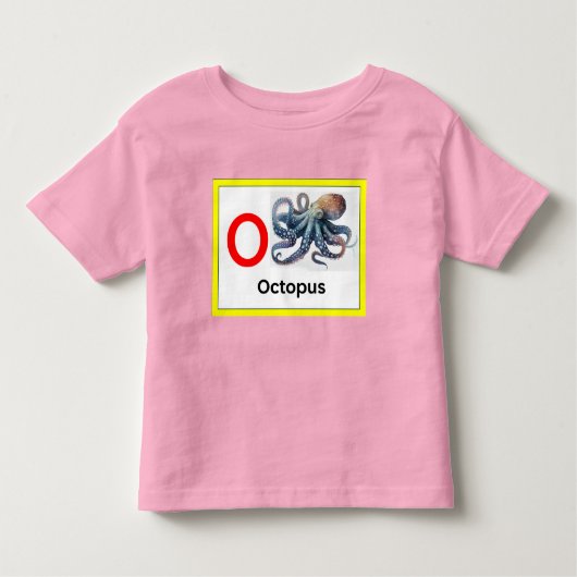O ist für Octopus Kleinkind T-shirt (Vorderseite)