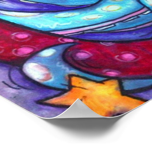 O ist für Octopus Poster (Ecke)