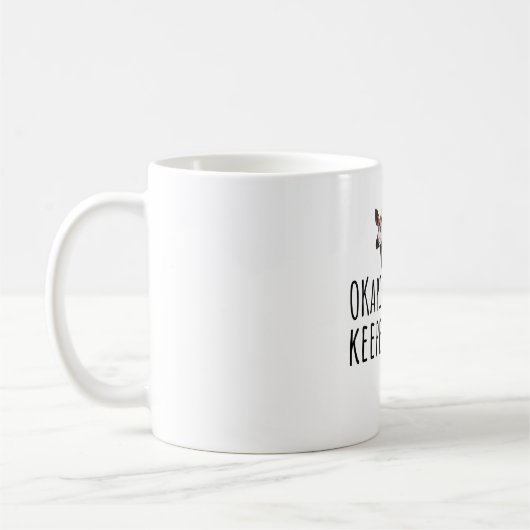 O ist für Okapi Keeper Kaffeetasse (Links)